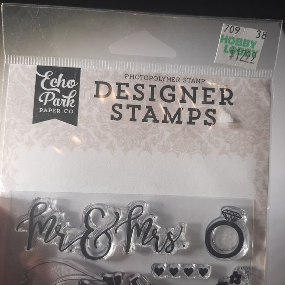 Echo Park Paper Company Mr & Mrs Stamp - Picture 8 of 8